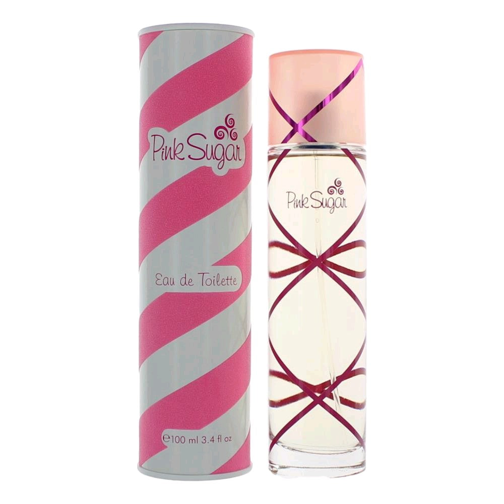 Bottle of Pink Sugar by Aquolina, 3.4 oz Eau De Toilette Spray for Women